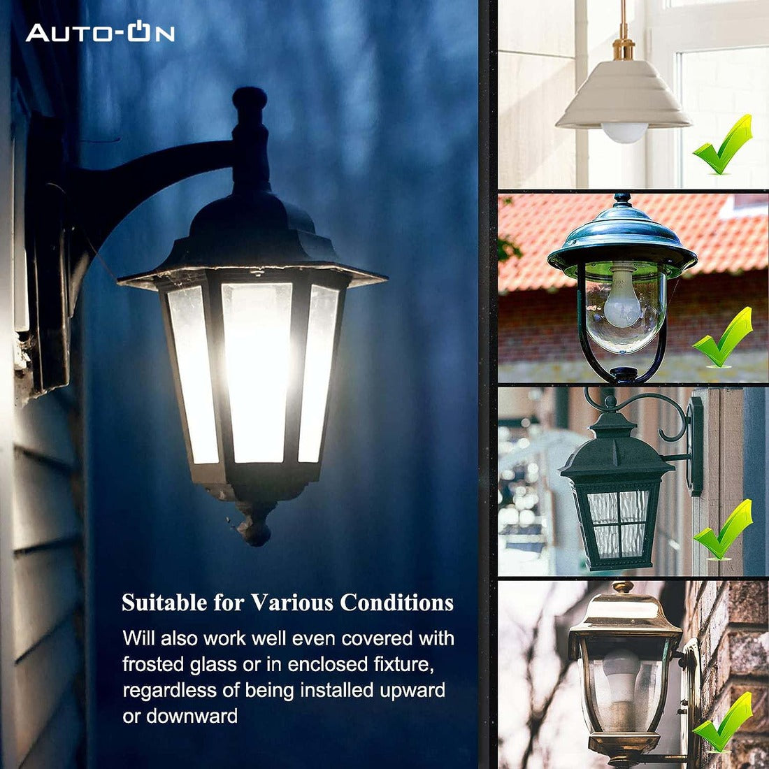 Auto-ON Motion Sensor LED Bulb E27 Screw Type (9W) (Automatic ON/OFF) (Works both during Day/Night) (Only Motion Sensing) (One Year Warranty) - (Pack of 1)