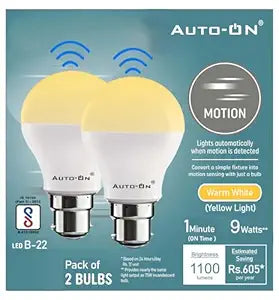 Auto-ON Motion Sensor LED Bulb (9W)