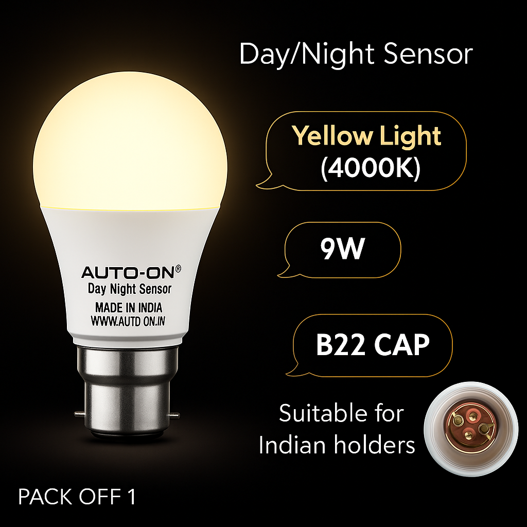 AUTO-ON Day Night Sensor Bulb