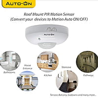 Auto-ON PIR Motion + Day/Night Sensor - Roof Mount type - Pack of 1 Pcs