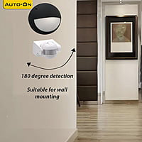 Auto-ON PIR Motion Sensor + Day/Night Sensor Wall Mounting - Auto ON/OFF - Pack of 1 pcs
