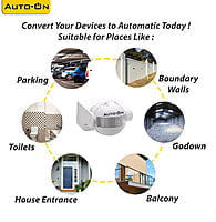 Auto-ON PIR Motion Sensor + Day/Night Sensor Wall Mounting - Auto ON/OFF - Pack of 1 pcs