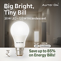 Auto-ON Motion Sensor LED Bulb (20W) (Automatic ON/OFF) (Works both during Day/Night) (Only Motion Sensing) (One Year Warranty) - Cool White- Pack of 1 Auto-ON Motion Sensor LED Bulb (20W) (Automatic ON/OFF) (Works both during Day/Night) (Only Motion Sensing) (One Year Warranty) - Cool White- Pack of 1