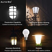 Auto-ON Motion & Day/Night Sensor LED Bulb (10W) Auto-ON Motion & Day/Night Sensor LED Bulb (10W)