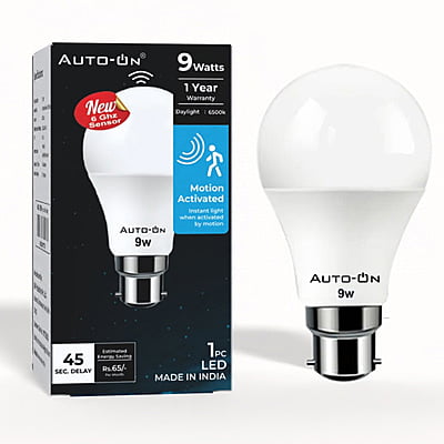 Auto-ON Motion Sensor LED Bulb (9W)