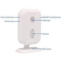 Auto-On Motion Sensor Alarm, Wireless Doorbell Alert for Front Door Entry Driveway Mailbox Home Shop Visitors with 2 Sensors and 1 Receiver Auto-On Motion Sensor Alarm, Wireless Doorbell Alert for Front Door Entry Driveway Mailbox Home Shop Visitors with 2 Sensors and 1 Receiver