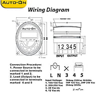 Auto-ON Digital Timer Heavy Duty 15 Ampere - DIN rail mount type - Pack of 1 pcs Auto-ON Digital Timer Heavy Duty 15 Ampere - DIN rail mount type - Pack of 1 pcs