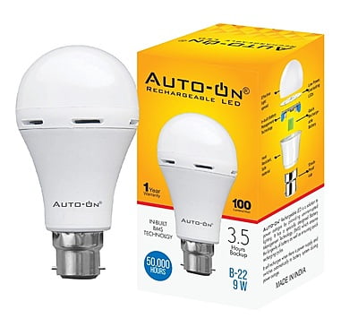 Auto-ON Rechargeable LED Bulb (9W)