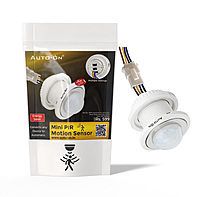 Auto-ON Mini PIR Motion + Day/Night Sensor - Compact Size - Pack of 1 pcs Auto-ON Mini PIR Motion + Day/Night Sensor - Compact Size - Pack of 1 pcs