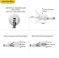 Auto-ON Mini PIR Motion + Day/Night Sensor - Compact Size - Pack of 1 pcs Auto-ON Mini PIR Motion + Day/Night Sensor - Compact Size - Pack of 1 pcs