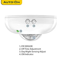 Auto-ON PIR Motion + Day/Night Sensor - Roof Mount type - Pack of 1 Pcs Auto-ON PIR Motion + Day/Night Sensor - Roof Mount type - Pack of 1 Pcs