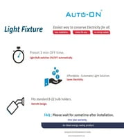 Auto-ON Light Fixture Auto-ON Light Fixture