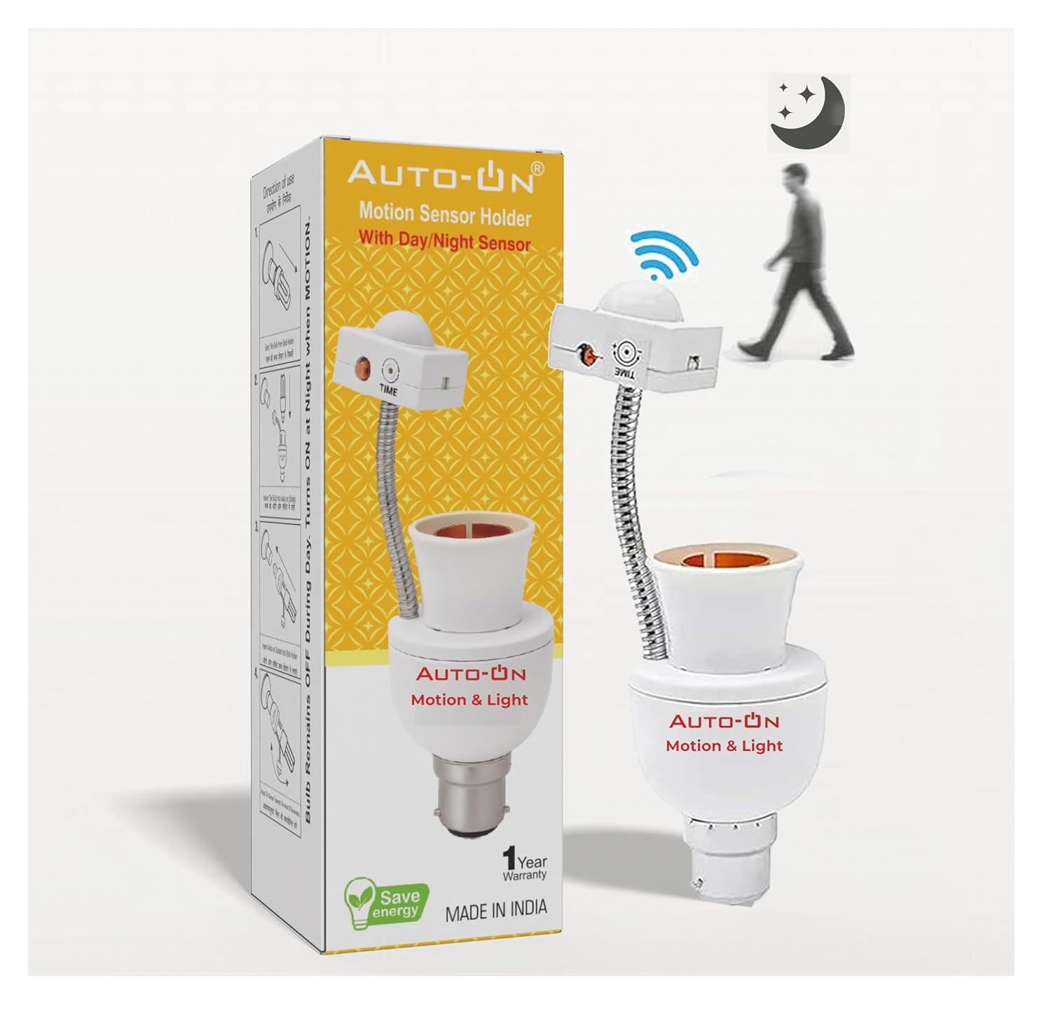 Auto-ON Motion with Day/Night Sensor Holder